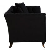 Sabrina 3 Seat Onyx Sofa, Wood, Black