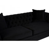 Sabrina 3 Seat Onyx Sofa, Wood, Black