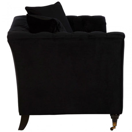 Sabrina 2 Seat Onyx Sofa, Wood, Black