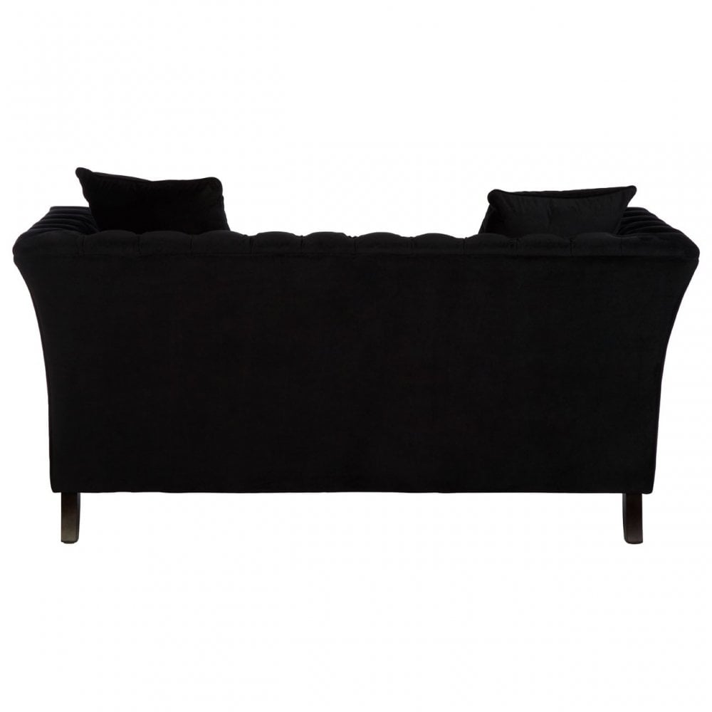 Sabrina 2 Seat Onyx Sofa, Wood, Black