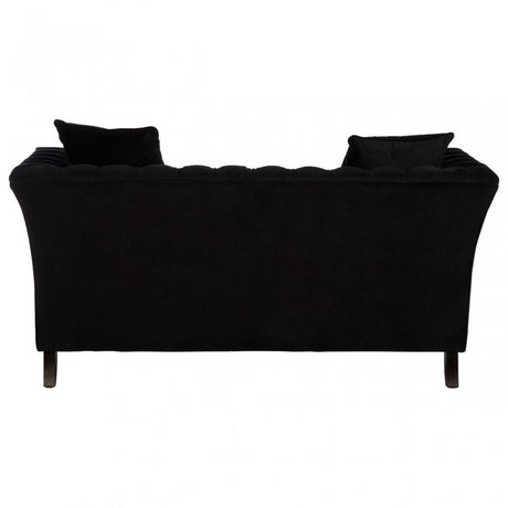 Sabrina 2 Seat Onyx Sofa, Wood, Black