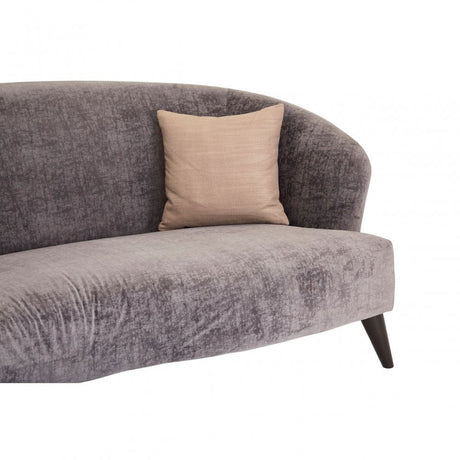 Reine Grey Velvet 3 Seat Sofa, Wood, Pine Wood, Plywood, Grey