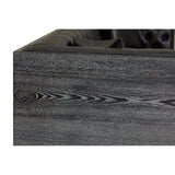 Raven Black Faux Leather 3 Seat Sofa, Wood, Pine Wood, Plywood, Black