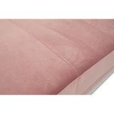 Chiqui 3 Seat Pink Velvet Sofa, Stainless Steel, Pink