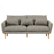 Alto 3 Seater Sofa, Pine Wood, Fabric, Birchwood, Down, Natural