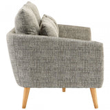 Alto 3 Seater Sofa, Pine Wood, Fabric, Birchwood, Down, Natural