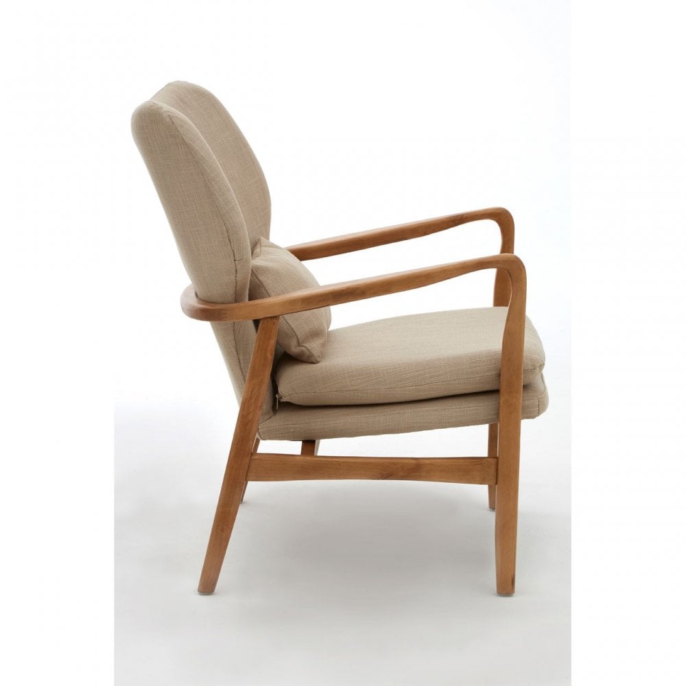 Jersey Chair, Birchwood, Viscose Mix, Beige