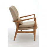 Jersey Chair, Birchwood, Viscose Mix, Beige