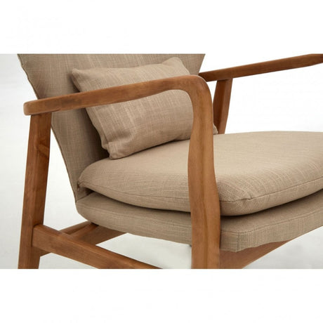 Jersey Chair, Birchwood, Viscose Mix, Beige