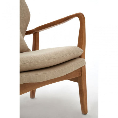 Jersey Chair, Birchwood, Viscose Mix, Beige