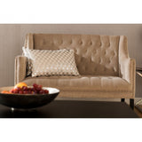 Buffet Regents 2 Seat Sofa, Birchwood, Cotton Velvet