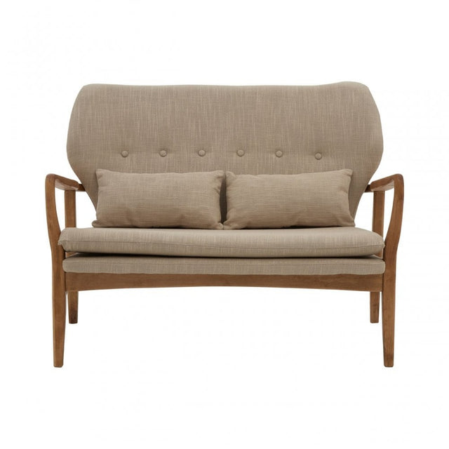 Jersey 2 Seat Sofa, Birchwood, Viscose Mix, Beige