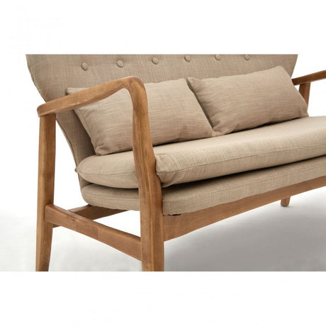 Jersey 2 Seat Sofa, Birchwood, Viscose Mix, Beige
