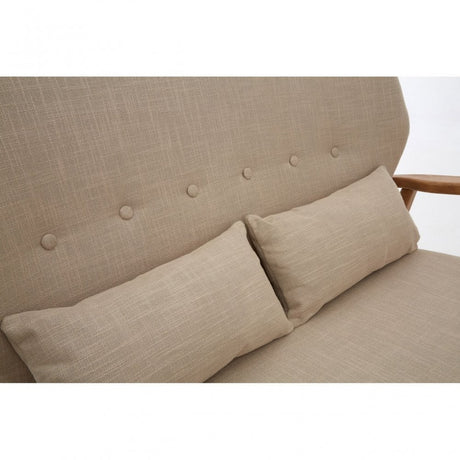 Jersey 2 Seat Sofa, Birchwood, Viscose Mix, Beige