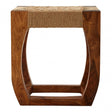 Wulah Stool, Jute, Sheesham Wood, Natural