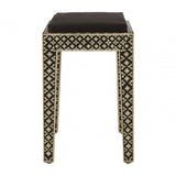 Wulah Stool, Fabric, Mother of Pearl