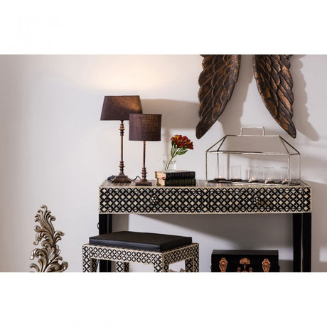 Wulah Stool, Fabric, Mother of Pearl