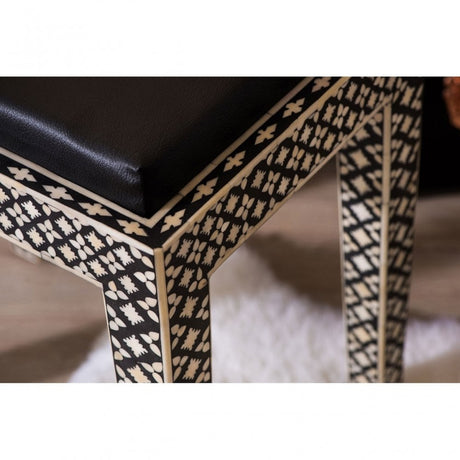 Wulah Stool, Fabric, Mother of Pearl