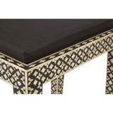 Wulah Stool, Fabric, Mother of Pearl