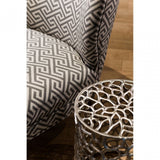 Hamish Set of 2 Stools, Aluminium, Silver