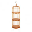Oscar Small Gold Finish Birdcage Unit, Iron, Wood, Gold