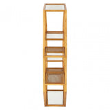 Zodiac Wall Shelf Unit, Glass, Gold