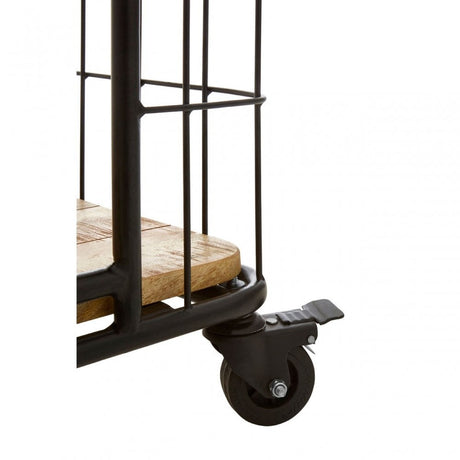 Crest 6 Rack Shelf Unit, Iron, Wood