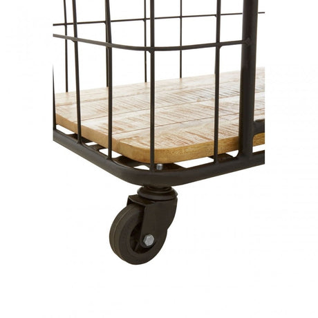 Crest 6 Rack Shelf Unit, Iron, Wood