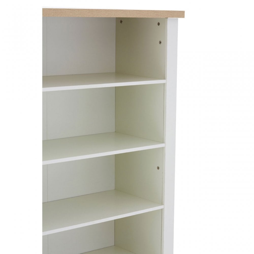 St Ives Bookcase, Honeycomb Board, Particle Board, Pu Paper Veneer, White