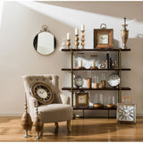 Brando Bookcase, Acacia Veneer, Brown