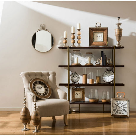 Brando Bookcase, Acacia Veneer, Brown