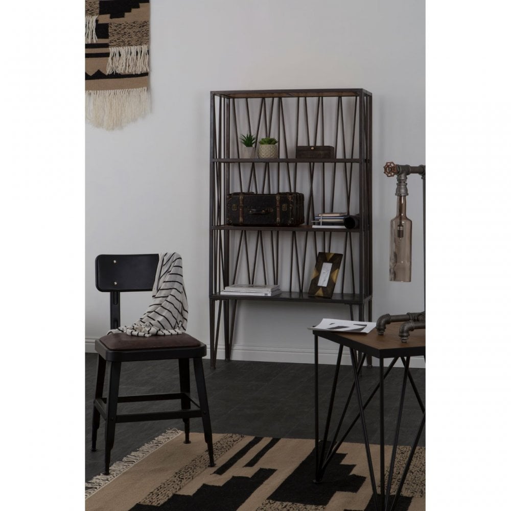 Ranch Foundry Style Shelf Unit, Fir Wood, Natural