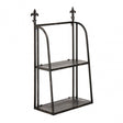 Wall Mountable Shelf Unit, Metal, Black