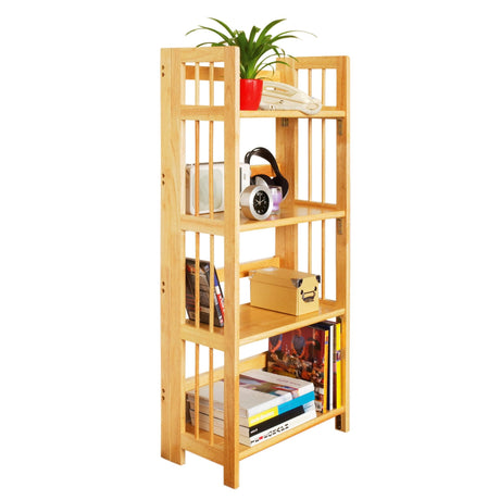 Shelf Unit, Rubberwood, Natural