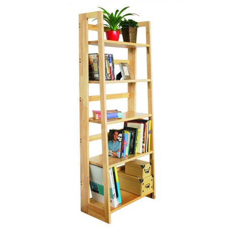 Shelf Unit, Rubberwood, Natural