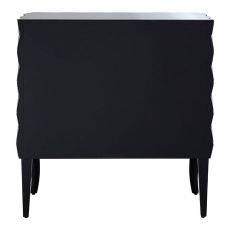 Soho Silver Finish Cabinet, Wood, Mirrored Glass, Wood, Silver
