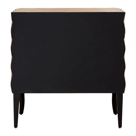 Soho Copper Finish Cabinet, Wood, Mirrored Glass, Wood, Copper