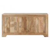 Marwar Low Sideboard, Leather, Mango Wood, Multi-Coloured