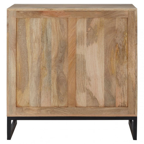 Marwar Sideboard, Leather, Mango Wood, Brown