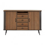 Unity 4 Drawer Cabinet, Fir Wood, Brown