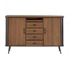 Unity 4 Drawer Cabinet, Fir Wood, Brown