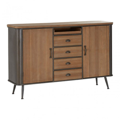 Unity 4 Drawer Cabinet, Fir Wood, Brown