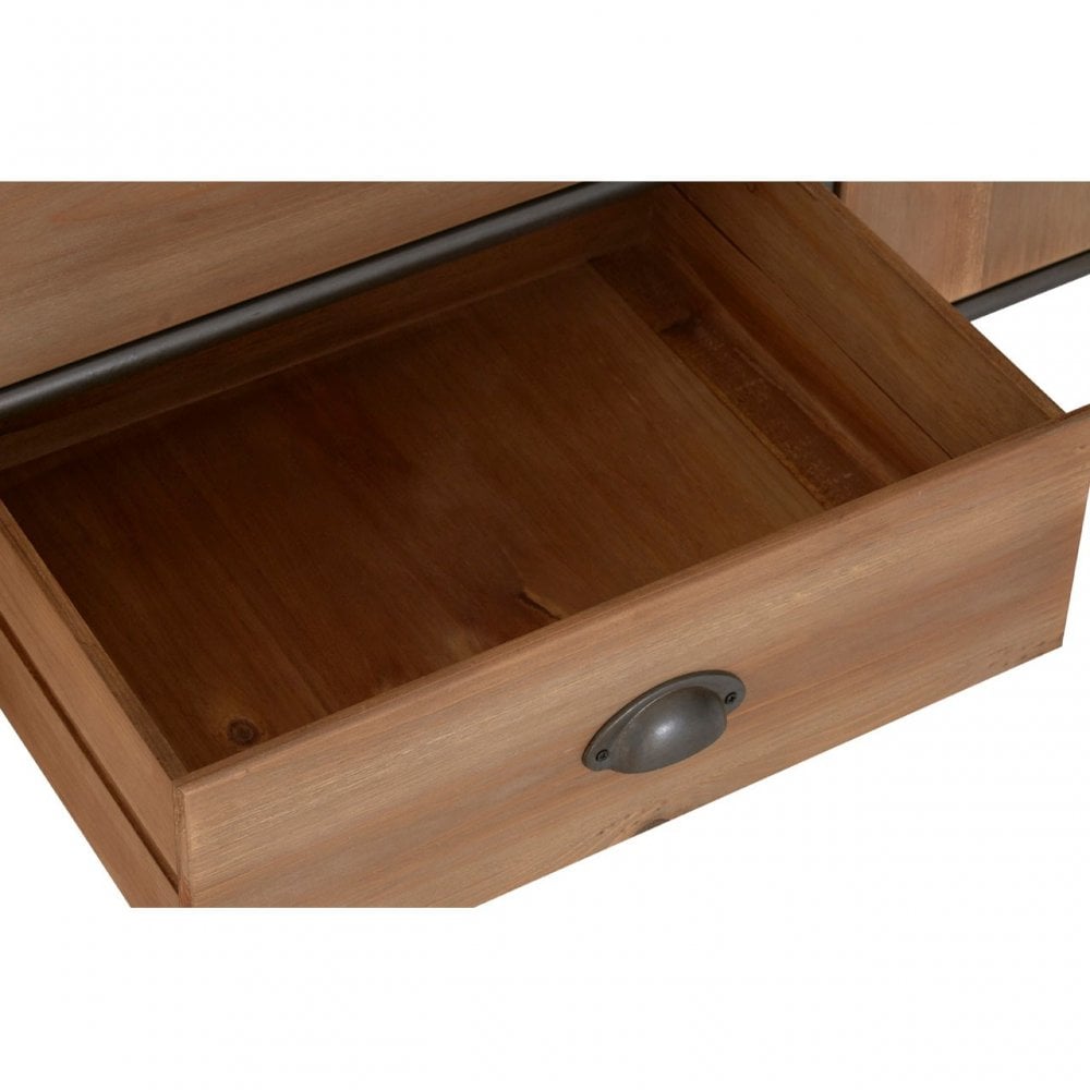 Unity 4 Drawer Cabinet, Fir Wood, Brown
