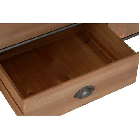 Unity 4 Drawer Cabinet, Fir Wood, Brown