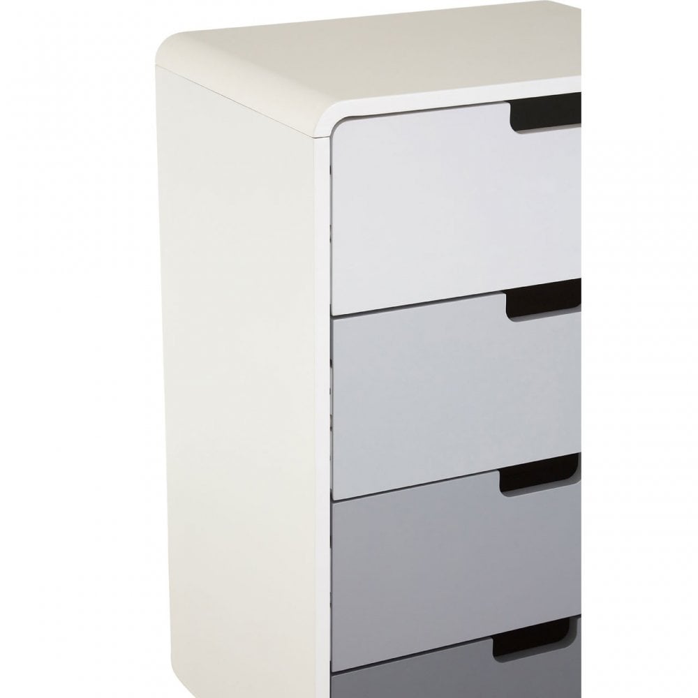Danny 4 Drawer Cabinet, Wood, Pine Wood, White