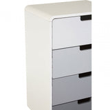 Danny 4 Drawer Cabinet, Wood, Pine Wood, White