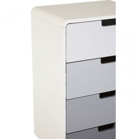 Danny 4 Drawer Cabinet, Wood, Pine Wood, White