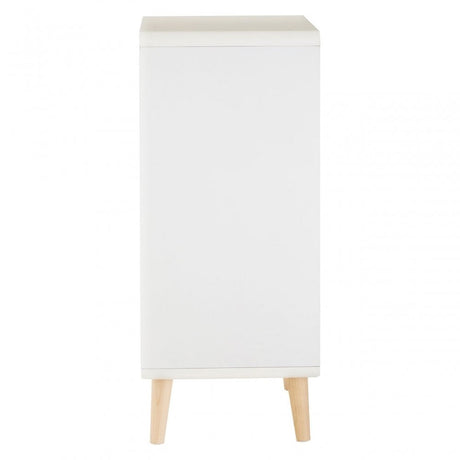 Danny 4 Drawer Cabinet, Wood, Pine Wood, White