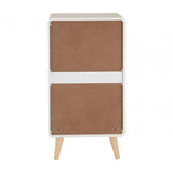 Danny 4 Drawer Cabinet, Wood, Pine Wood, White