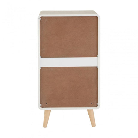 Danny 4 Drawer Cabinet, Wood, Pine Wood, White